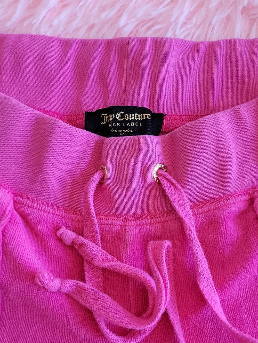 Juicy Couture Bright Pink Drawstring Track Pants